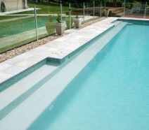 Swimming pool ledges