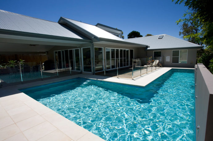 Inground concrete swimming pools