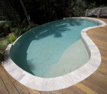 Swimming pool ledges