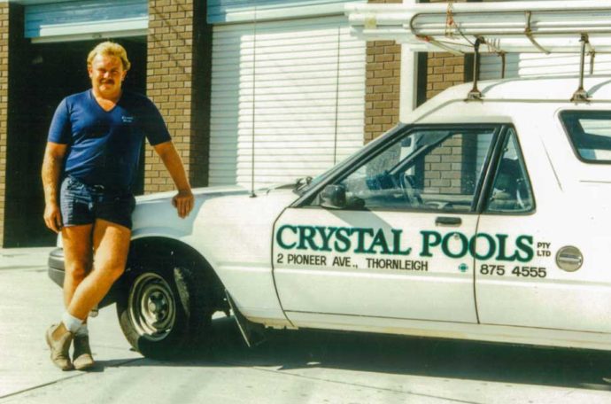 A 70s pool builder and his ute