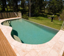 Swimming pool ledges