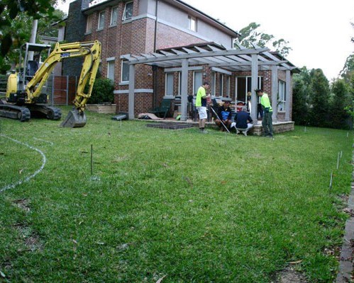 Swimming pool construction process