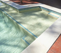 Swimming pool ledges